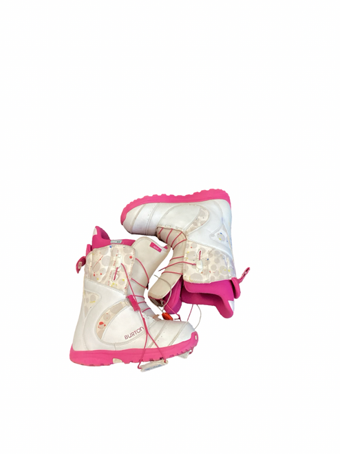 Vist Large View of Product Image Which is Used Burton IMPRINT 1 Girls Snowboard Boots White Senior 7