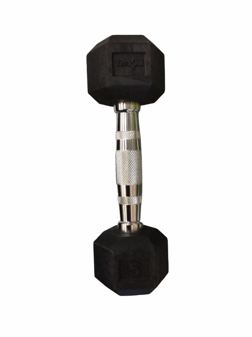 Vist Large View of Product Image Which is Used Hex Dumbbell (Each) 5 lb