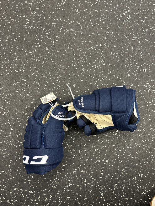 Vist Large View of Product Image Which is Used CCM LTP Youth Gloves Navy Blue 9"