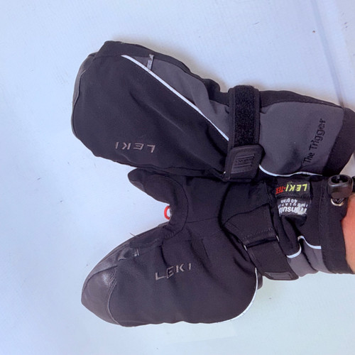 Vist Large View of Product Image Which is Used Leki The Trigger Outerwear Gloves Black Senior