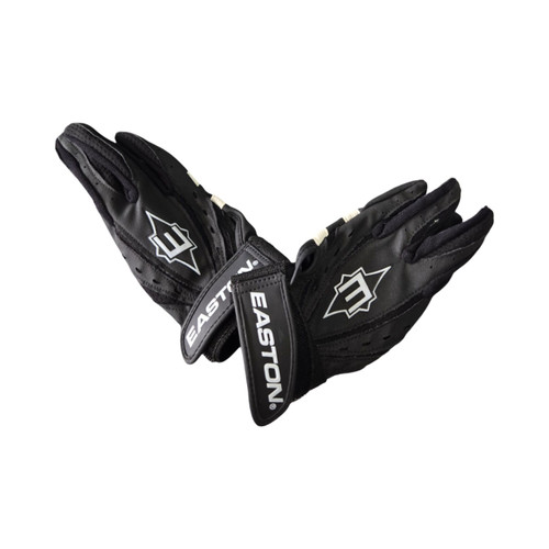 Vist Large View of Product Image Which is Used Easton YTH SM BATTING GLOVES BB/SB Batting Gloves Black SM