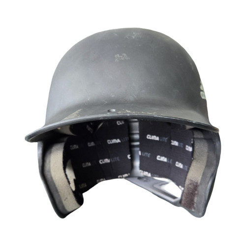 Vist Large View of Product Image Which is Used Adidas TRIPLE STRIPE HELMET 6 3/8-7 3/8 Batting Helmet No Mask Black One Size