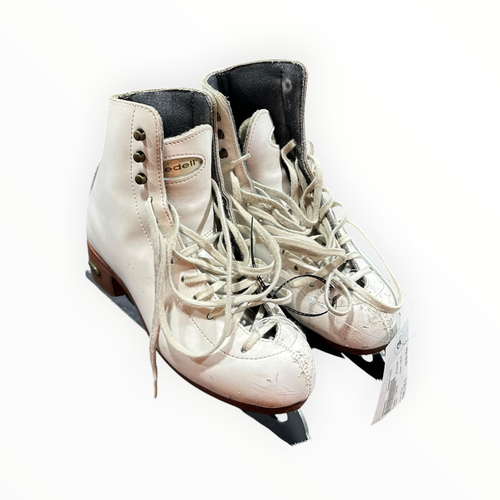 Vist Large View of Product Image Which is Used Riedell TOPAZ Girls Figure Skate White Junior 03.5
