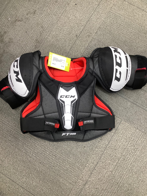 Vist Large View of Product Image Which is Used CCM FT 455 Junior Shoulder Pads LG