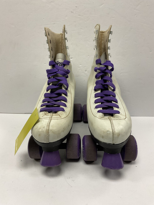 Vist Large View of Product Image Which is Used Chicago QUAD SKATES Senior Roller Quad Skates White Senior 10