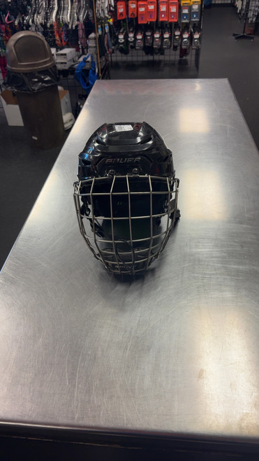 Vist Large View of Product Image Which is Used Bauer HYPERLITE Helmet Cage Combo Black M/L