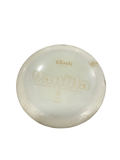 Vist Large View of Product Image Which is Used Clash Discs VANILLA Disc Golf Driver White