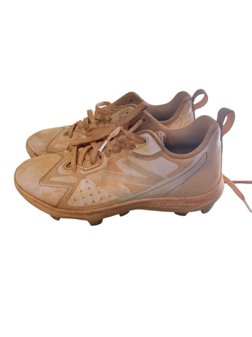 Vist Large View of Product Image Which is Used New Balance FUELCELL BB/SB Cleats White Senior 5