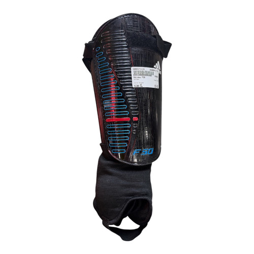 Vist Large View of Product Image Which is Used Adidas F50 Soccer Shin Guards Adult Black XL