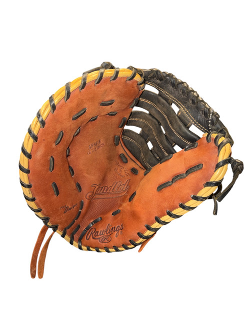 Vist Large View of Product Image Which is Used Rawlings SANDLOT BB/SB First Base LH Throw Brown 12 1/2"