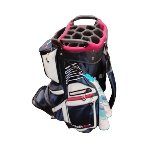 Vist Large View of Product Image Which is Used TOURMAX PRO Mens Cart Bag Navy Blue