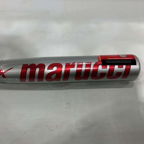 Vist Large View of Product Image Which is Like-New Marucci Cat X Composite MCBCCPX High School -3 Baseball Bat Grey And Red 33"