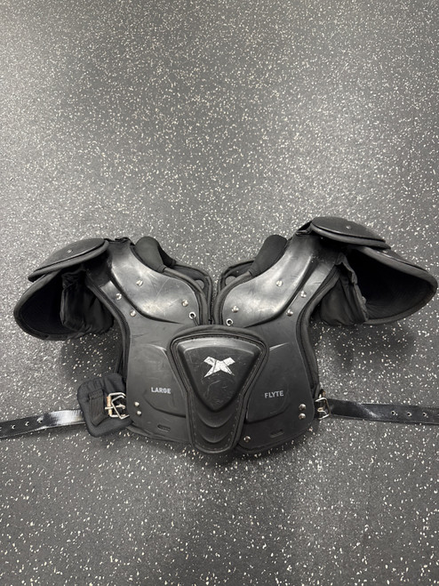 Vist Large View of Product Image Which is Used Xenith FLYTE YOUTH FB Shoulder Pads Yellow LG