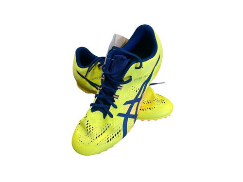 Vist Large View of Product Image Which is Used Asics HYPER MD Track & Field Cleats Adult Yellow Senior 8.5
