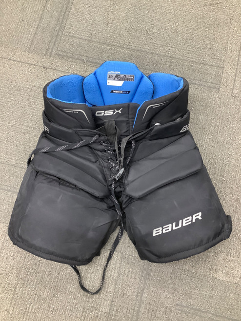 Vist Large View of Product Image Which is Used Bauer GSX Junior Goalie Pant Black L/XL