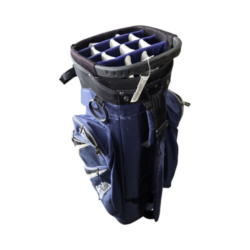 Vist Large View of Product Image Which is Used Taylormade CATALINA 3.0 CART BAG Mens Cart Bag Navy Blue