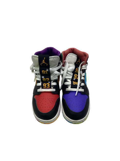 Vist Large View of Product Image Which is Used Nike JORDAN 1 HIGH Basketball Shoes Y Navy Blue Junior 05.5