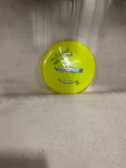 Vist Large View of Product Image Which is Used Dynamic Discs WARRANT Disc Golf Mid Range Yellow