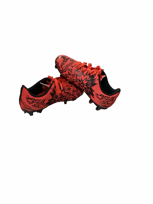 Vist Large View of Product Image Which is Used Puma Soccer Cleats Red Youth 10.0