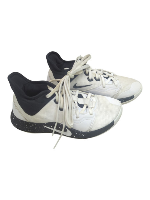 Vist Large View of Product Image Which is Used Nike PAUL GEORGE Basketball Shoes M Black And White Senior 5