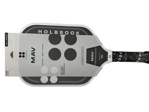 Vist Large View of Product Image Which is Used HOLBROOK MAV PICKLEBALL PADDLE Pickleball Racquet Black And White