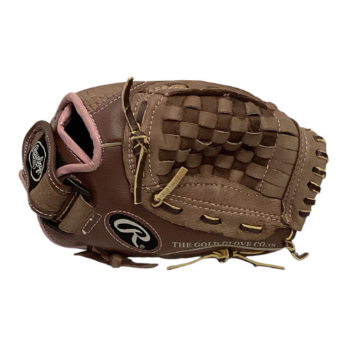 Vist Large View of Product Image Which is Used Rawlings FASTPITCH BB/SB Glove RH Throw Brown 11"