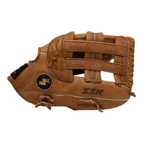 Vist Large View of Product Image Which is Used Ssk DPG-725 BB/SB Glove RH Throw Orange 13"