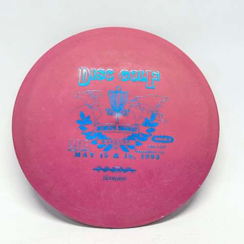 Vist Large View of Product Image Which is Used Innova SAN MARINO SCORPION Disc Golf Mid Range Cardinal 180g