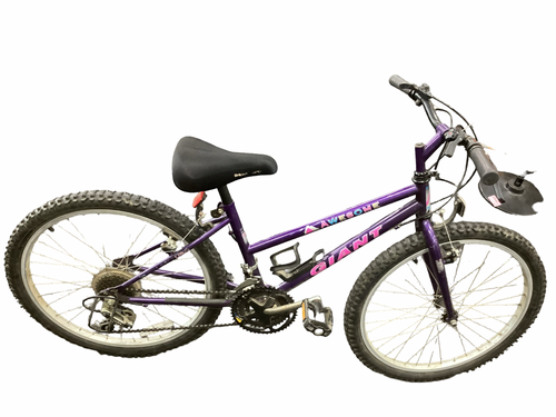 Vist Large View of Product Image Which is Used Giant AWESOME Mountain Bike Girls Purple 24"