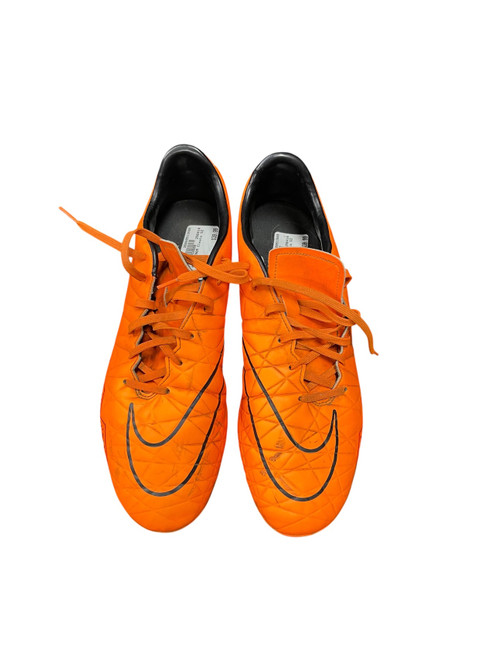 Vist Large View of Product Image Which is Used Nike Soccer Cleats Orange Senior 11