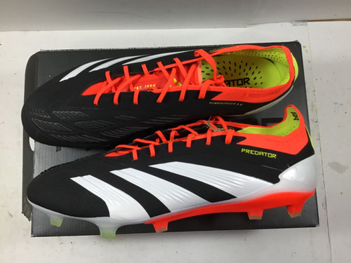 Vist Large View of Product Image Which is NEW Adidas Predator Elite Soccer Cleats Black And White Senior 11