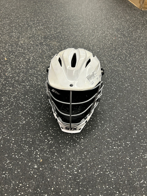 Vist Large View of Product Image Which is Used STX RIVAL JR HELMET Lacrosse Helmet White One Size
