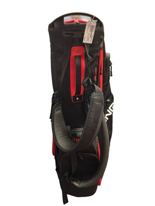 Vist Large View of Product Image Which is Used Ping HOOFER 5 WAY Mens Stand Bag Black And Red