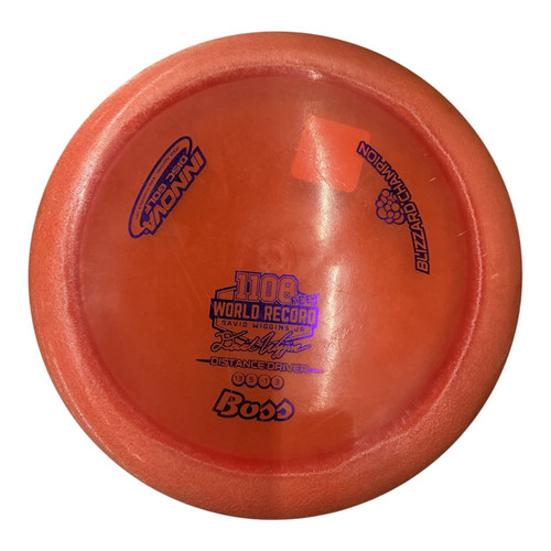 Vist Large View of Product Image Which is Used Innova BLIZZARD CHAMPION BOSS Disc Golf Driver Orange 159g