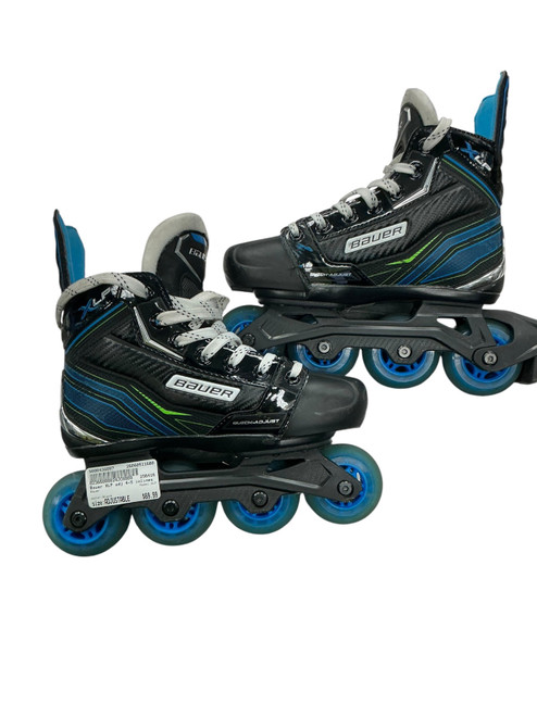 Vist Large View of Product Image Which is Used Bauer XLP Junior Rec Fitness Skates Black Adjustable