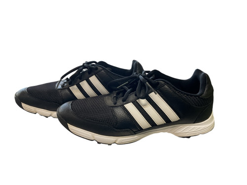 Vist Large View of Product Image Which is Used Adidas MENS GOLF SHOE Mens Golf Shoes Black Senior 8