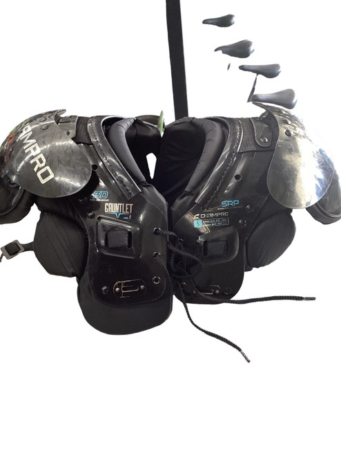 Vist Large View of Product Image Which is Used Champro GAUNTLET FB Shoulder Pads Black XS