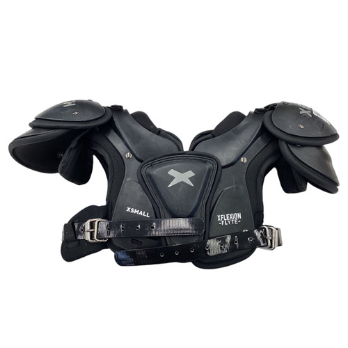 Vist Large View of Product Image Which is Used Xenith XFLEXTION FLYTE FB Shoulder Pads Black XS