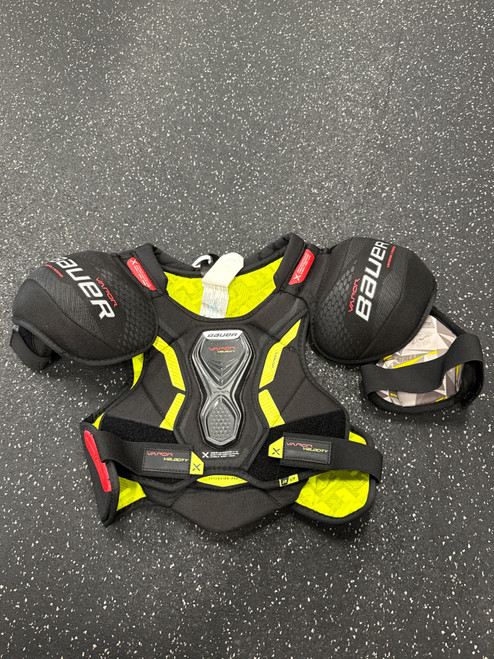Vist Large View of Product Image Which is Used Bauer VAPOR VELOCITY X Junior Shoulder Pads SM