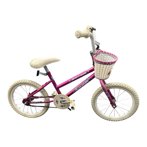 Vist Large View of Product Image Which is Used Raleigh MITEY MITE Training Wheel Bike Girls Pink 18"
