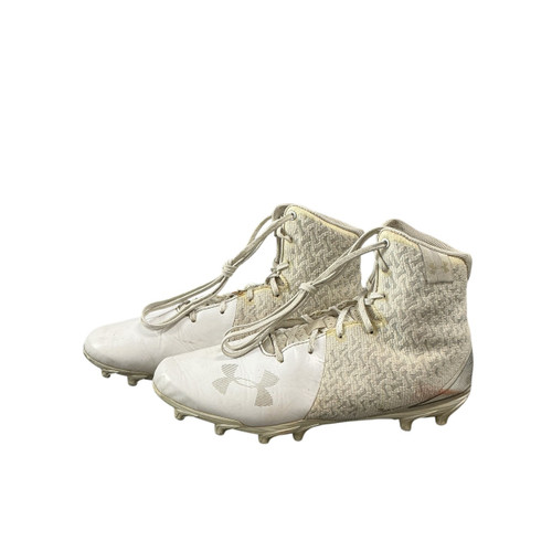 Vist Large View of Product Image Which is Used Under Armour LAX Cleats Mens White Senior 9.5
