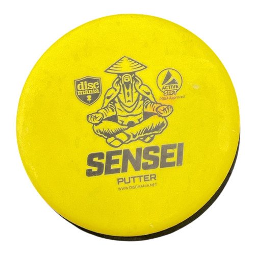 Vist Large View of Product Image Which is Used Discmania ACTIVE SOFT SENSEI Disc Golf Putter Yellow 150g