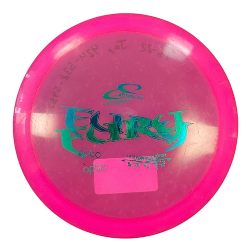 Vist Large View of Product Image Which is Used Latitude 64 OPTO FURY Disc Golf Driver Pink 173g