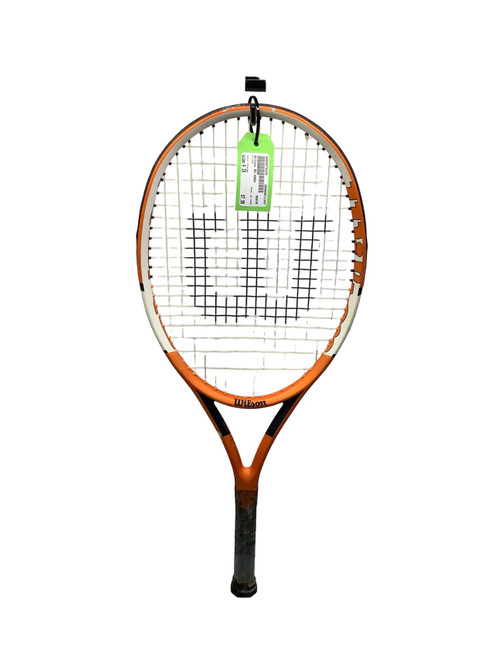 Vist Large View of Product Image Which is Used Wilson 92 ONEN Adult Tennis Racquet Orange 4"