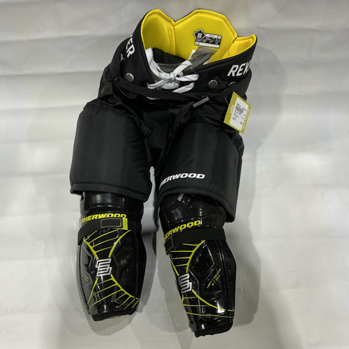 Vist Large View of Product Image Which is Used Sher-wood REKKER Youth Pant + Shin Guard Combo Black SM
