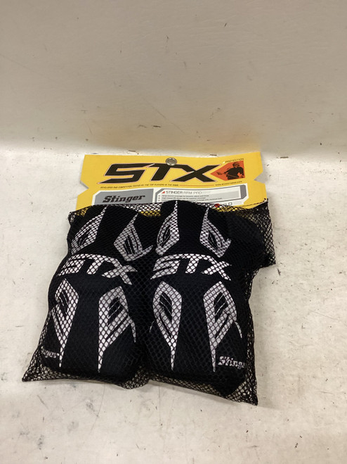 Vist Large View of Product Image Which is Used STX STINGER Lacrosse Arm Pads/Guards Black And Red SM