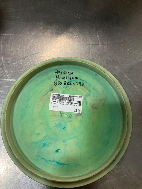 Vist Large View of Product Image Which is Used Innova VIRGO ZODIAC SERIES Disc Golf Mid Range Teal