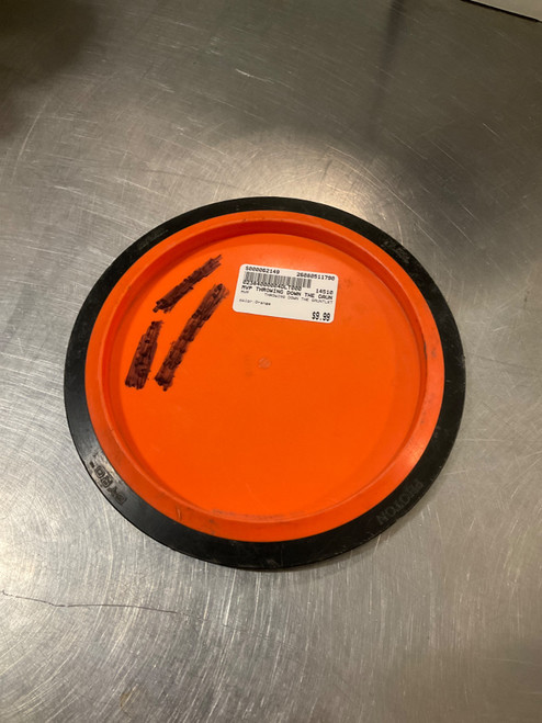 Vist Large View of Product Image Which is Used MVP THROWING DOWN THE GAUNTLET Disc Golf Driver Orange
