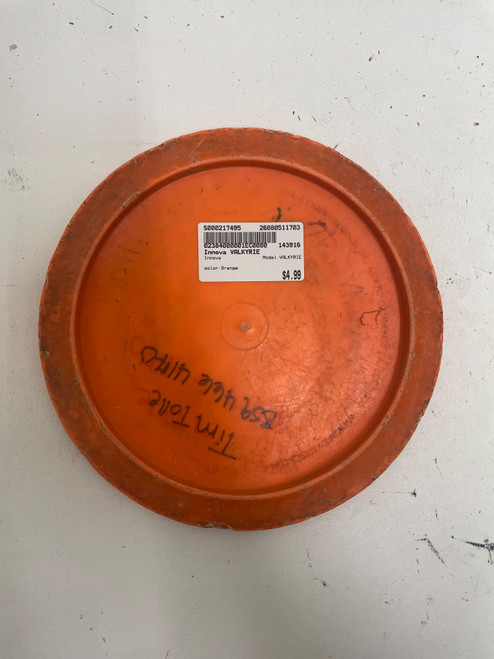 Vist Large View of Product Image Which is Used Innova VALKYRIE Disc Golf Driver Orange