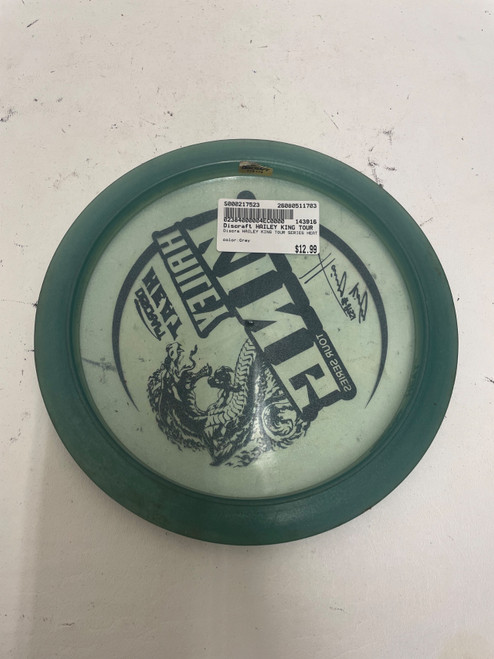 Vist Large View of Product Image Which is Used Discraft HAILEY KING TOUR SERIES HEAT Disc Golf Driver Grey